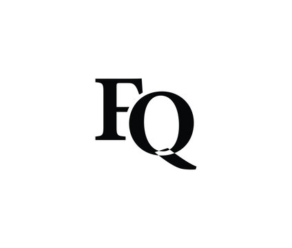 Large black letters FQ on a transparent background