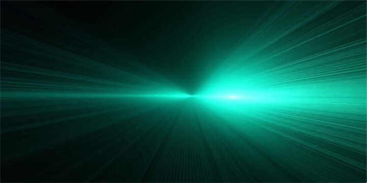 Blue abstract glowing rays background with bright light burst energy and space glow design