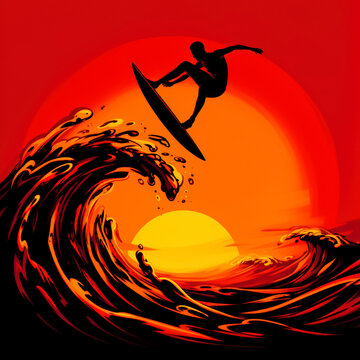 atardecer, playa, mar, surfista, cielo, oce&aacute;no, oleaje, acu&aacute;tico, sol, tabla de surf, surf, silueta, verano, amanecer, deporte, naturaleza, paisaje, nube, anaranjada, ave, junta, viajando, olas, aerop