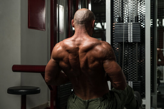 Back Exercises On A Seated Row Machine