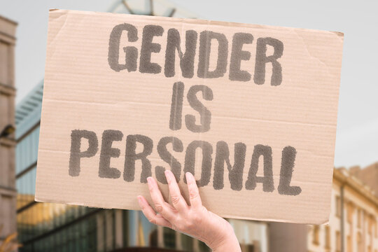 "Gender Is Personal" research confirms gender identity is measurably experienced as deeply personal and individual. GENDER. REAL. IDENTITY. MODERN. SELF.