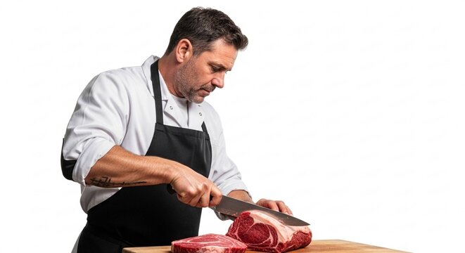 butcher with knife
