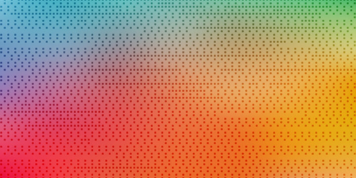 Pixelated bitmap gradient Y2K aesthetics texture. Neon color dither pattern background. 8 bit video game screen wallpaper. Retro glitchy pixel art illustration. Abstract vector illustration