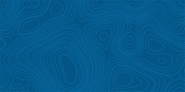 Blue abstract topographic map background with contour lines; vector wavy texture for minimal tech and nature designs. light blue contour lines in a topographic map style. This abstract organic pattern