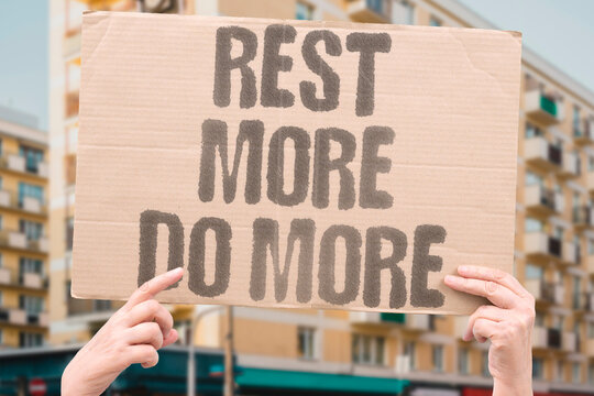 "Rest More Do More" research confirms proper rest measurably increases daily human productivity and output. SLEEP. REAL. HEALTH. MODERN. REST.