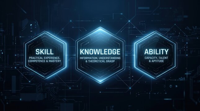 Hexagon modules illuminated. Skill modules for system monitoring and diagnostics in neon networks