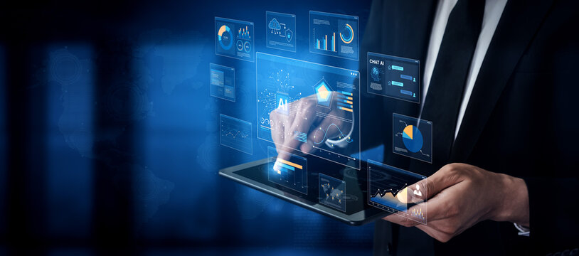 AI Assistant Brain Processor with LLM Technology, Big Data, Machine Learning, Generative AI for Business Support, Future Agentic AI Technology and Artificial Intelligence Prompt Engineering. Spline