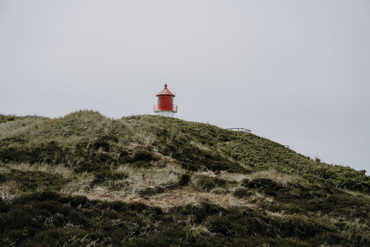 D&uuml;nenlandschaft und Signalfeuer auf Amrum