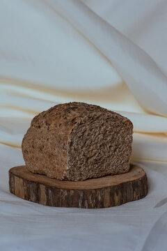 Artisan bakery concept with rustic bread and soft shadows