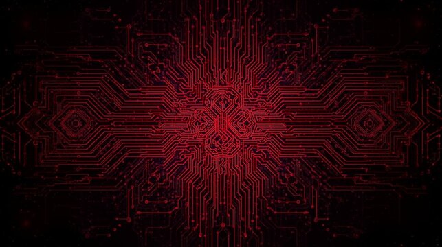 Batik pattern changed into circuit board design