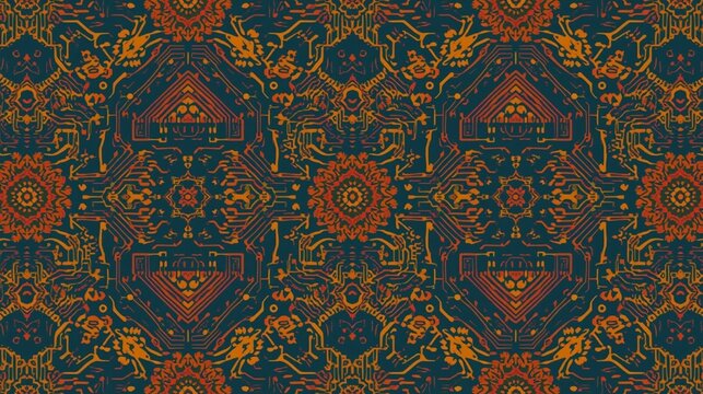Traditional batik pattern