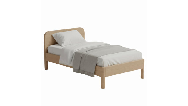 Wooden single bed design
