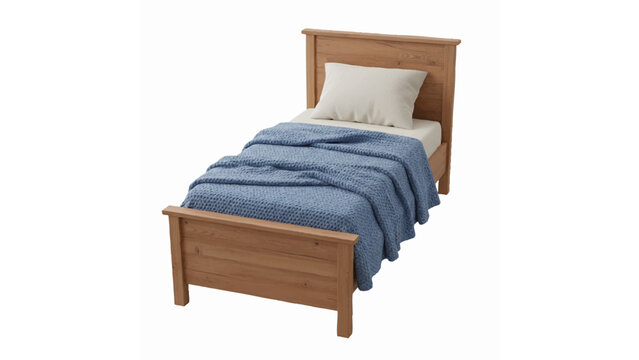 Wooden single bed design
