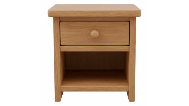 Wooden minimalist nightstand design

