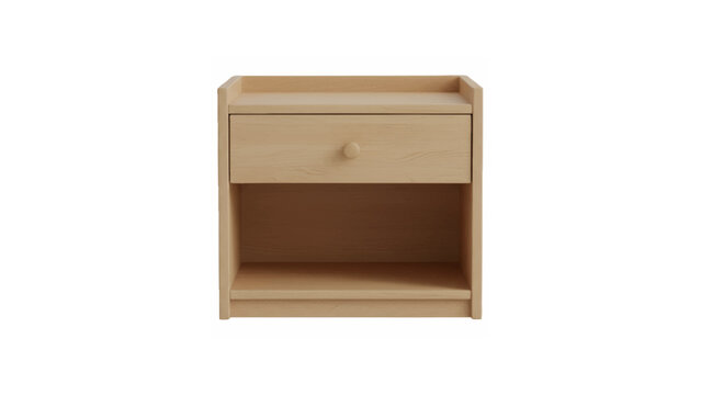 Wooden minimalist nightstand design
