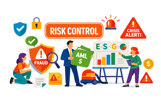 Business risk control and compliance with fraud prevention and ESG strategy