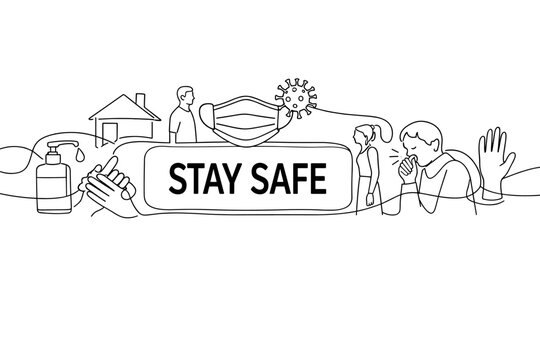 Stay safe with hygiene and social distancing measures to prevent virus spread