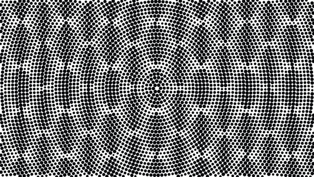 Black and white halftone dot pattern background texture