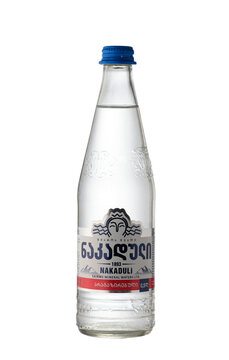 24 February 2026 Tbilisi, Georgia Nakaduli still spring water 0.5L by Sairme Mineral Waters isolated on white background