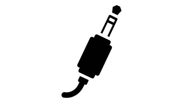 Audio jack adapter plug icon vector illustration