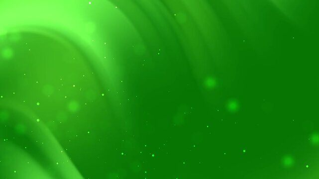 Abstract green background with sparkling light effects, perfect for ecofriendly designs, nature themes, and creative projects in need of green color scheme.