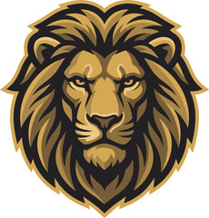 Obraz premium Majestic Lion Head Mascot Design