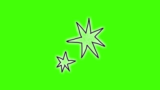 Star animation on background