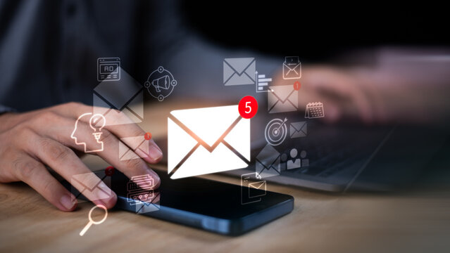 Digital marketer executes email campaign strategy using automation platform, analyzing customer engagement, targeting audience segments, optimizing conversion rates, and tracking performance metrics