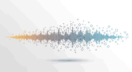 Colorful Sound Wave Graphic Design Element. © Shal_Kafa_Alfattah