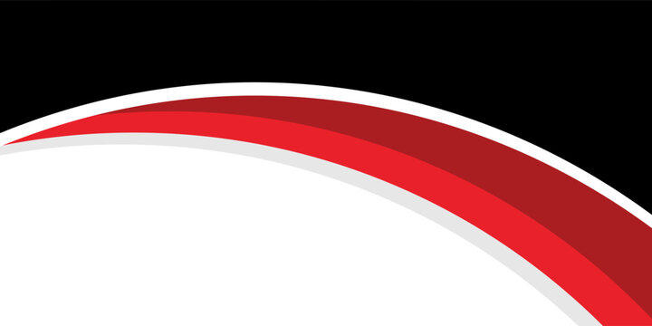 Abstract red, white, and  curved wave lines on black background, modern dynamic design for technology and business themes.10eps,desain