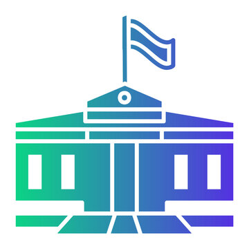 parliament buiding Gradient icon