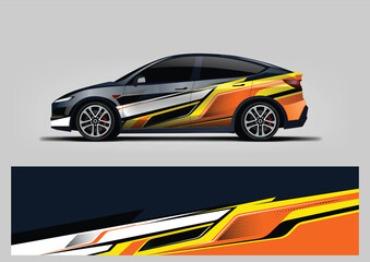 Racing background for sport car wrap design and vehicle livery © Lancar