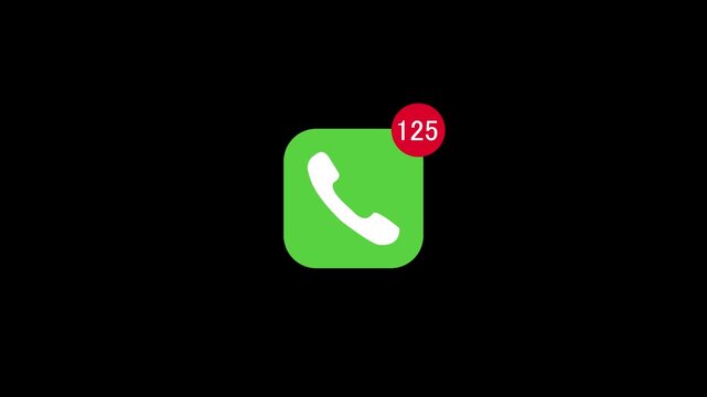 Messaging Icon Animation SMS Chat Bubble Notification Transparent Background UI