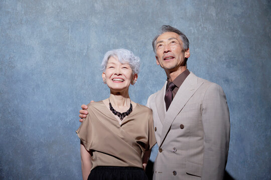 シニア夫婦　ポートレート