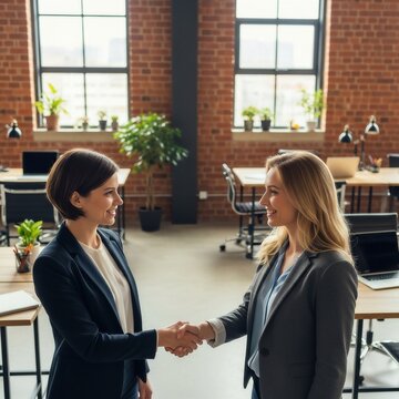 business people shaking hands