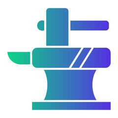 Obraz premium blacksmith Gradient icon