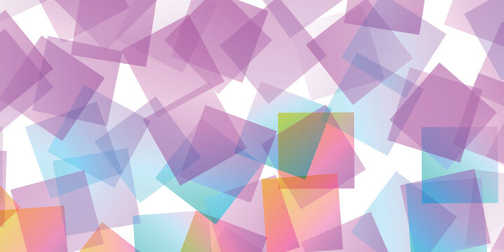 Abstract Background with Colorful Translucent Squares