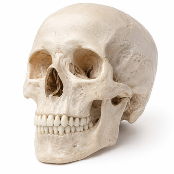 Facial Skeleton Structure Showing Bone Framework Anatomy