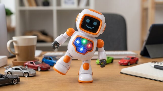 Cute 3D Robot for Desk Decoration V7