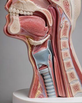 Hyoid Bone And Swallowing Anatomy Model