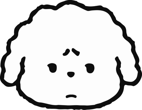 실망한 강아지 이모티콘