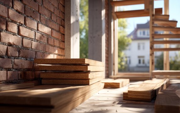 Modern Split-Level Home Expansion with Exposed Brick Walls and Wood Floors
