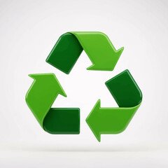 Fototapeta premium 3D Sustainability recycle symbol Icon Illustration