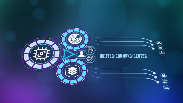  Professional unified command center dashboard showing integrated monitoring nodes and strategic data visualization for corporate operations.