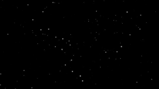 Mesmerizing Night Sky with Twinkling Stars in High-Resolution Animation for Relaxation and Cosmic Exploration Video