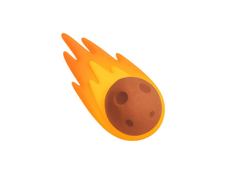 3D Meteor Icon