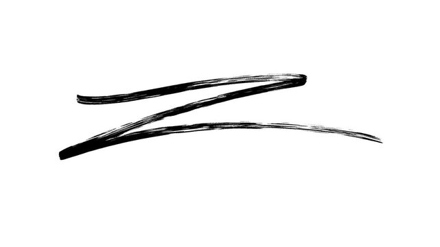 White brush stroke on black background, dynamic, bold, minimal, perfect for creative design, branding, or artistic digital projects.