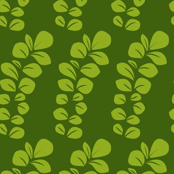 Green floral baground