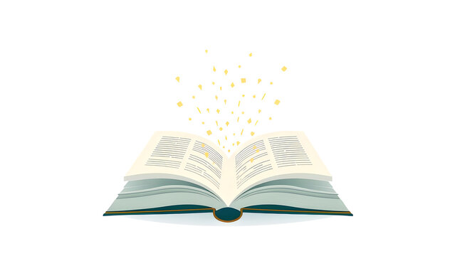 Flat Vector Graphic: Knowledge Data Particles