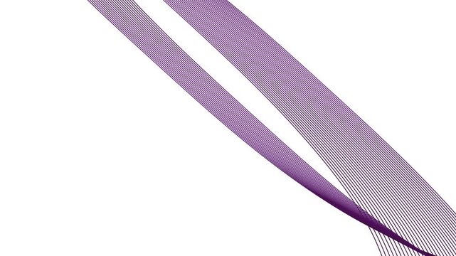 Purple motion graphics that capture the flow of creative energy.